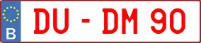 Truck License Plate